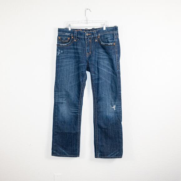 Rock Revival Men's size 36 Sid Straight Leg Denim Jeans (fit 37x31) - Picture 2 of 15